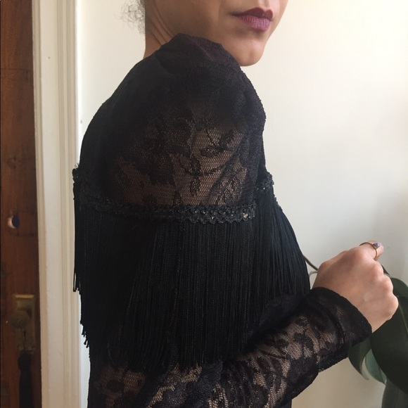 Vintage Statement piece fringe dress - Picture 6 of 7